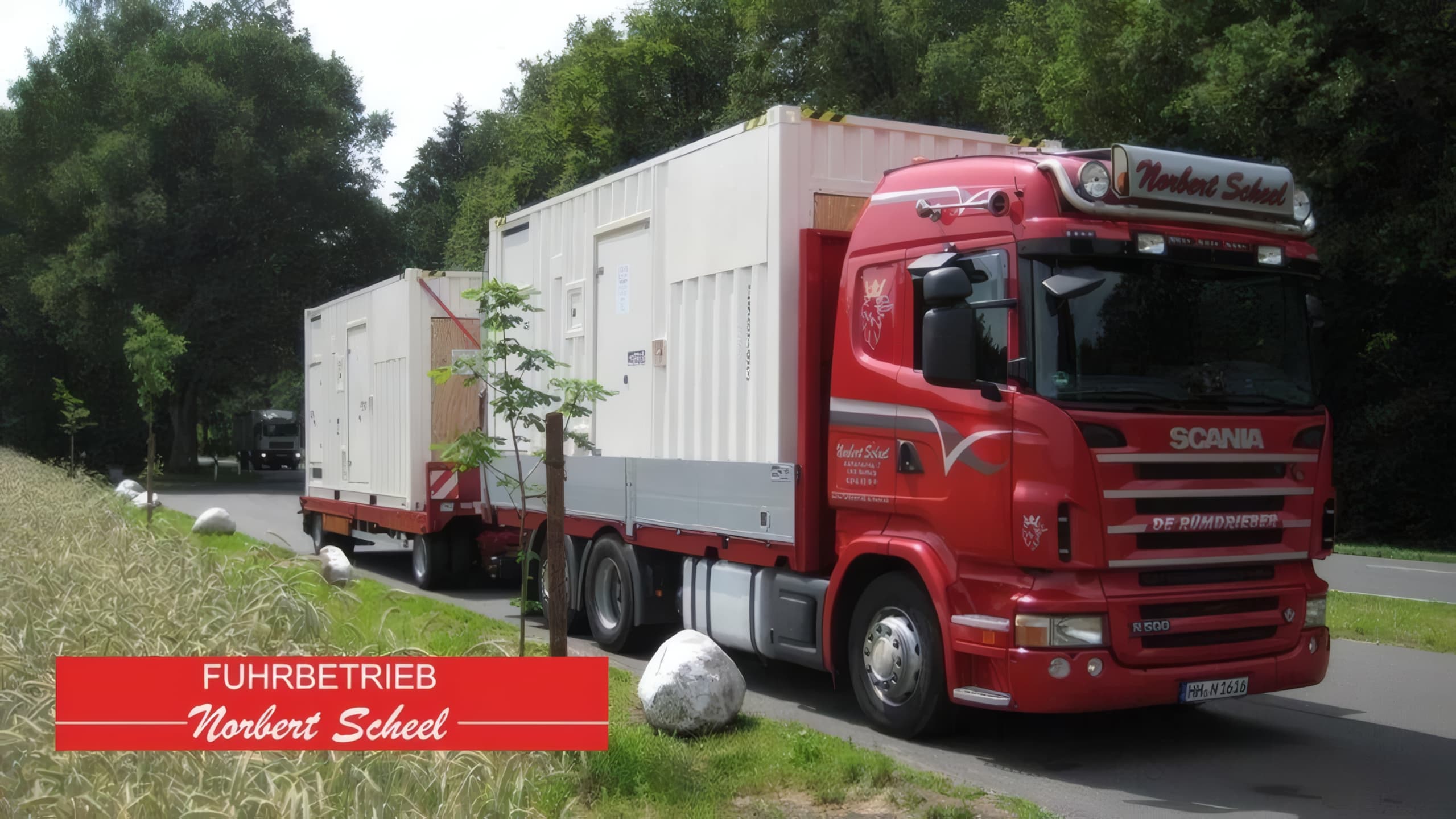 2-Achs-Tieflader für Baumaschinen